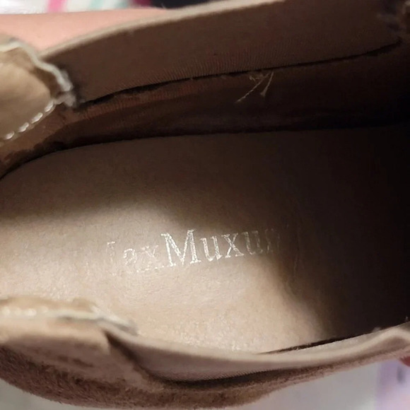 MaxMuxun Women's Chunky Heel Ankle Boots Western Booties Faux Leather Vegan - Picture 10 of 12